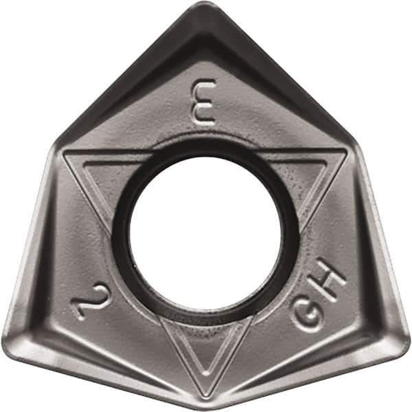 Kyocera - WNMU080608 GH Grade PR1510 Carbide Milling Insert - Megacoat Nano Finish, 6.65mm Thick, 0.8mm Corner Radius - Exact Tool & Supply