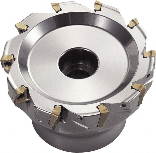 Kyocera - Indexable Square-Shoulder Face Mills; Cutting Diameter (Inch): 4 ; Cutting Diameter (Decimal Inch): 4.0000 ; Arbor Hole Diameter (Inch): 1.5 ; Lead Angle: 90 ; Overall Height (mm): 63.00000 ; Insert Compatibility: BDMT11T3?ER-JT; BDMT11T3?ER-JS - Exact Tool & Supply