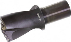 Kyocera - 4" Max Drill Depth, 4" Diam, Indexable Insert Drill - 6 Inserts, 2" Shank Diam, Whistle Notch Shank - Exact Tool & Supply