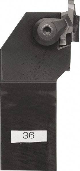 Kyocera - GFVS, External, Right Hand, 8.1026mm Max Depth of Cut, 2.4892 to 5.9944mm Groove Width, Indexable Grooving Tool Holder - GVF... C Insert Compatibility, 25mm Shank Height, 25mm Shank Width, 150mm OAL - Exact Tool & Supply