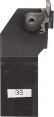 Kyocera - GFVS, External, Right Hand, 8.1026mm Max Depth of Cut, 2.4892 to 5.9944mm Groove Width, Indexable Grooving Tool Holder - GVF... C Insert Compatibility, 25mm Shank Height, 25mm Shank Width, 150mm OAL - Exact Tool & Supply