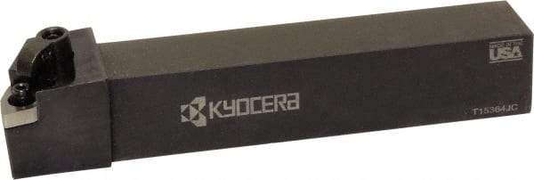 Kyocera - MVVN, Neutral Cut, 72.50° Lead Angle, 1" Shank Height x 1" Shank Width, Negative Rake Indexable Turning Toolholder - 6" OAL, VN.. 33 Insert Compatibility, Series MVVN - Exact Tool & Supply