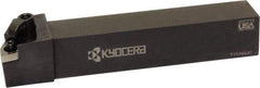 Kyocera - MVVN, Neutral Cut, 72.50° Lead Angle, 1" Shank Height x 1" Shank Width, Negative Rake Indexable Turning Toolholder - 6" OAL, VN.. 33 Insert Compatibility, Series MVVN - Exact Tool & Supply