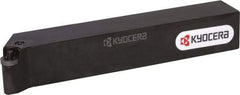 Kyocera - PRGC, Right Hand Cut, 90° Lead Angle, 25mm Shank Height x 25mm Shank Width, Neutral Rake Indexable Turning Toolholder - 150mm OAL, RC..10.. Insert Compatibility, Series PRGC - Exact Tool & Supply