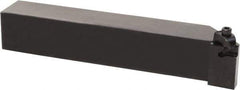Kyocera - KKC, External, Left Hand, 0.138" Max Depth of Cut, 0.031 to 1/4" Groove Width, Indexable Grooving Tool Holder - KC.. 20.., KC.. 21.., KC.. 30.., KC.. 31.., KC.. 41.., KC.. 42.. Insert Compatibility, 3/8" Shank Height, 3/8" Shank Width, 5" OAL - Exact Tool & Supply