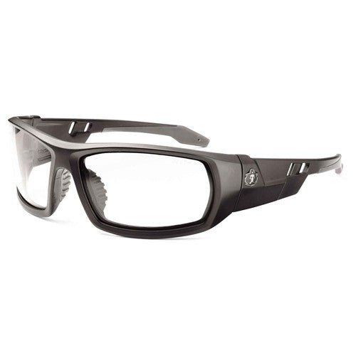 Odin Clear Lens Matte Black Safety Glasses - Exact Tool & Supply
