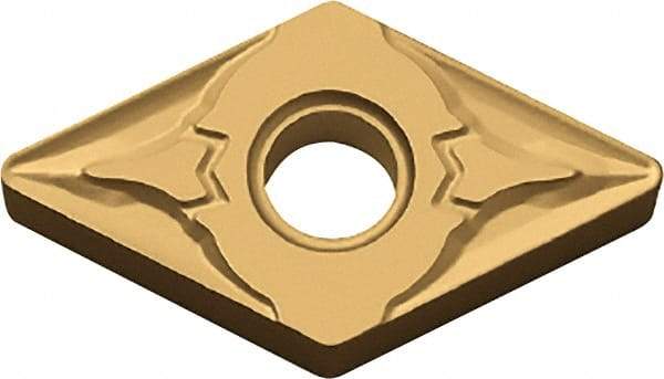Kyocera - DNMG432 GT Grade CA525 Carbide Turning Insert - TiCN/Al2O3/TiN Finish, 55° Diamond, 1/2" Inscr Circle, 3/16" Thick, 1/32" Corner Radius - Exact Tool & Supply