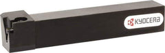 Kyocera - KGBAS, External, Right Hand, 5.5mm Max Depth of Cut, 0.013 to 0.189" Groove Width, Indexable Grooving Tool Holder - GBA43R/L.. Insert Compatibility, 25mm Shank Height, 25mm Shank Width, 150mm OAL - Exact Tool & Supply
