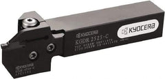 Kyocera - KGD, External, Right Hand, 10mm Max Depth of Cut, 4 to 5mm Groove Width, Indexable Grooving Tool Holder - Multiple Insert Compatibility, 20mm Shank Height, 20mm Shank Width, 115mm OAL - Exact Tool & Supply