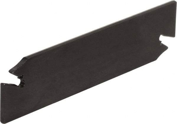 Kyocera - 1.0236" Blade Height, 0.1339" Blade Width, 4.3307" OAL, Neutral Cut, Double End Indexable Cut-Off Blade - KTKB Blade, KTB-S Series - Exact Tool & Supply
