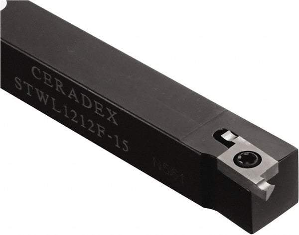 Kyocera - STWL, External, Left Hand, 3mm Max Depth of Cut, Indexable Grooving Tool Holder - TWFGL.. Insert Compatibility, 20mm Shank Height, 20mm Shank Width, 125mm OAL - Exact Tool & Supply