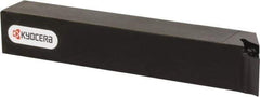 Kyocera - SVPB, Left Hand Cut, 117.50° Lead Angle, 16mm Shank Height x 16mm Shank Width, Neutral Rake Indexable Turning Toolholder - 120mm OAL, VB.. 22.., VC.. 22.. Insert Compatibility, Series SVPB - Exact Tool & Supply