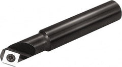 Kyocera - 45° Lead Angle, 42mm Max Cut Diam, 27mm Min Cut Diam, 8.6mm Max Depth of Cut, Indexable Chamfer and Angle End Mill - 2 Inserts, SEKW 421, SEKW 422, SEMT 421 Insert Style, 120mm Overall Length, Straight Shank - Exact Tool & Supply