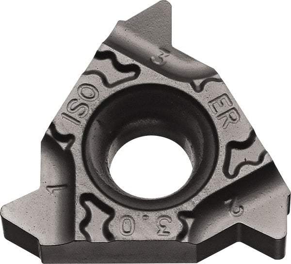 Kyocera - 16ER External Right Hand ISO Laydown Threading Insert - Grade PR1115, TiAlN Coated Carbide, 9.53mm Inscribed Circle - Exact Tool & Supply
