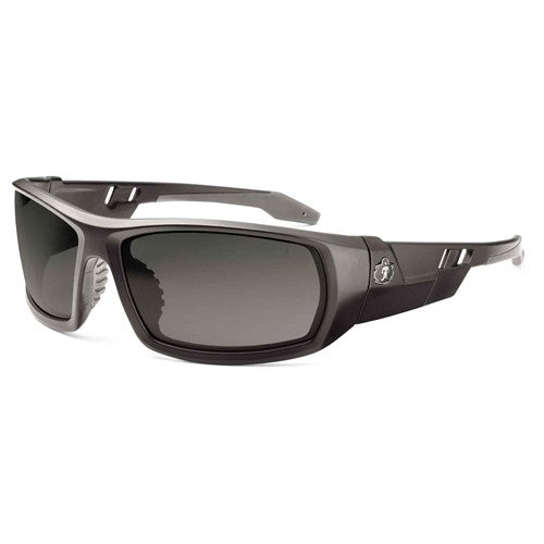 Odin Smoke Lens Matte Black Safety Glasses - Exact Tool & Supply