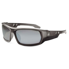 Odin Silver Mirror Lens Matte Black Safety Glasses - Exact Tool & Supply