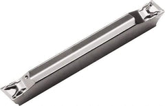 Kyocera - 2520GDM PF Grade PR1535, 2.5mm Cutting Width Carbide Grooving Insert - Right Hand, 0.03mm Corner Radius, Megacoat Nano Finish - Exact Tool & Supply