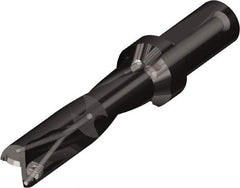 Kyocera - 235mm Max Drill Depth, 5xD, 47mm Diam, Indexable Insert Drill - 2 Inserts, 40mm Shank Diam, Whistle Notch Shank - Exact Tool & Supply