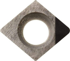 Kyocera - CCGW32.52 Grade KPD001 Polycrystalline Diamond (PCD) Turning Insert - Uncoated, 80° Diamond, 3/8" Inscr Circle, 5/32" Thick, 1/32" Corner Radius - Exact Tool & Supply