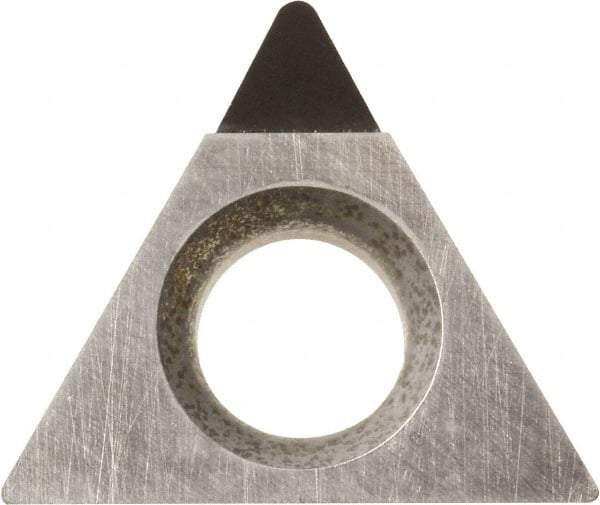 Kyocera - TPMH221 Grade KPD001 Polycrystalline Diamond (PCD) Turning Insert - Uncoated, 60° Triangle, 1/4" Inscr Circle, 1/8" Thick, 1/64" Corner Radius - Exact Tool & Supply
