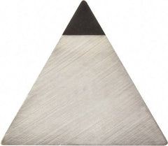 Kyocera - TPG221 Grade KPD001 Polycrystalline Diamond (PCD) Turning Insert - Uncoated, 60° Triangle, 1/4" Inscr Circle, 1/8" Thick, 1/64" Corner Radius - Exact Tool & Supply