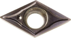 Kyocera - DCGT21.50.5 GQ Grade PR1225 Carbide Turning Insert - Megacoat Finish, 55° Diamond, 1/4" Inscr Circle, 3/32" Thick, 0.008" Corner Radius - Exact Tool & Supply