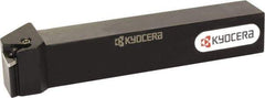 Kyocera - PTFN, Left Hand Cut, 90° Lead Angle, 25mm Shank Height x 25mm Shank Width, Negative Rake Indexable Turning Toolholder - 150mm OAL, TN.. Insert Compatibility, Series PTFN - Exact Tool & Supply