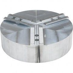 Abbott Workholding Products - 15" Max Chuck Capacity, 1.5mm x 60° Serrated Interface, Round Soft Lathe Chuck Jaw - 3 Jaw, Aluminum, 1.6929" Btw Mount Hole Ctrs, 15" Wide, 4" High, 20mm Fastener - Exact Tool & Supply