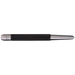 Starrett Center Punch - Model No 117E; 1/4″ Tip Diameter; 1/2″ Body Diameter - Exact Tool & Supply