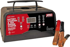 ATEC - 6/12 Volt Automatic Charger - 10 Amps/2 Amps, 50 Starter Amps - Exact Tool & Supply