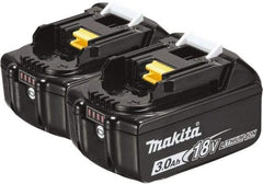 Makita - 18 Volt Lithium-Ion Power Tool Battery - 3 Ahr Capacity, Series LXT - Exact Tool & Supply