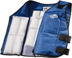 Techniche - Size 2XL, Blue Cooling Vest - Zipper Front, Nomex - Exact Tool & Supply