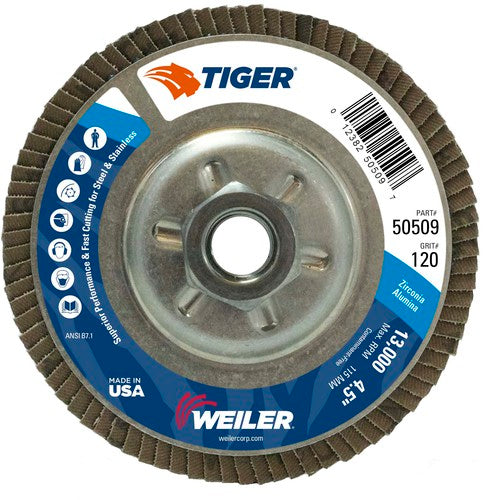 4-1/2X5/8-11 12OZ TIGER DISC - Exact Tool & Supply