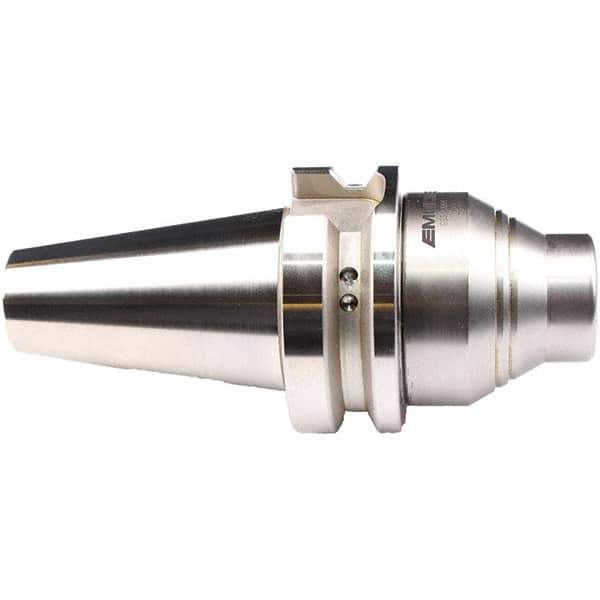 Emuge - BT40 Taper Shank, 9/16" Hole Diam x 30mm Nose Diam Milling Chuck - 70mm Projection, Through-Spindle Coolant, Balanced to 20,000 RPM - Exact Tool & Supply