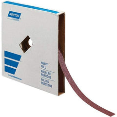 Norton - 1" x 50 Yd 400 Grit Aluminum Oxide Shop Roll - J Weighted Backing - Exact Tool & Supply