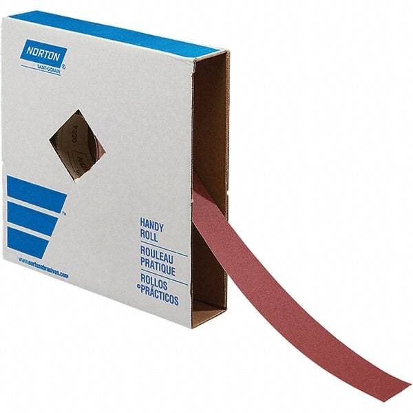 Norton - 2" x 50 Yd 60 Grit Aluminum Oxide Shop Roll - J Weighted Backing - Exact Tool & Supply