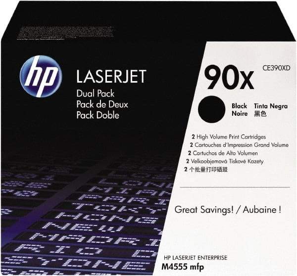 Hewlett-Packard - Black Toner Cartridge - Use with HP LaserJet Enterprise 600 M601, M602, M603, M4555 MFP - Exact Tool & Supply