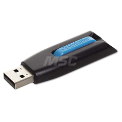Verbatim - Office Machine Supplies & Accessories; Office Machine/Equipment Accessory Type: Flash Drive ; For Use With: Linux 2.4 & Later; Mac OS X 10.4 & Later; Windows XP; Vista; 7; 8; 10 ; Storage Capacity: 16GB ; Color: Black; Blue - Exact Tool & Supply