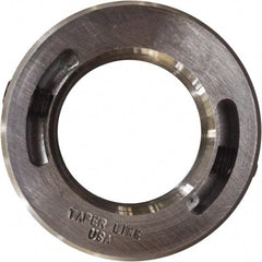 Taper Line - 1-1/2-6 Thread, Steel, One Piece Threaded Shaft Collar - 2-3/8" Outside Diam, 3/4" Wide - Exact Tool & Supply