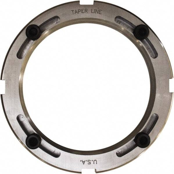 Taper Line - 3.137-12 Thread, 3-27/32" Bore Diam, 4-5/32" OD, Shaft Locking Device - 19/32" OAW - Exact Tool & Supply