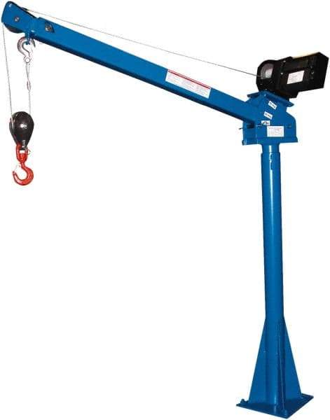 Vestil - 2,000 Lb Load Capacity, Steel Winch Operated Crane - 5' 17/64" Span - Exact Tool & Supply