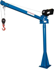 Vestil - 2,000 Lb Load Capacity, Steel Winch Operated Crane - 5' 17/64" Span - Exact Tool & Supply