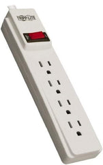 Tripp-Lite - 4 Outlets, 120 VAC15 Amps, 10' Cord, Power Outlet Strip - Keyhole, Tab Mount, 5-15 NEMA Configuration, 12.2" Strip - Exact Tool & Supply