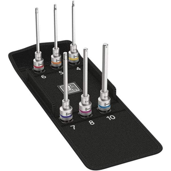 Wera - Hex & Torx Bit Socket Sets Type: Hex Bit Socket Set Drive Size: 1/2 - Exact Tool & Supply