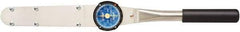 Sturtevant Richmont - 3/8" Drive Dial Torque Wrench - 14 N/m to 70 N/m Torque, 12.3" OAL, 1 N/m Graduation - Exact Tool & Supply