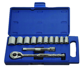 12 Piece - 1/2" Drive - 12 Point - Combination Kit - Exact Tool & Supply