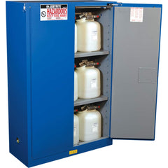 Justrite - 2 Door 2 Shelf 45 Gal Safety Cabinet for Flammable Substances - Exact Tool & Supply