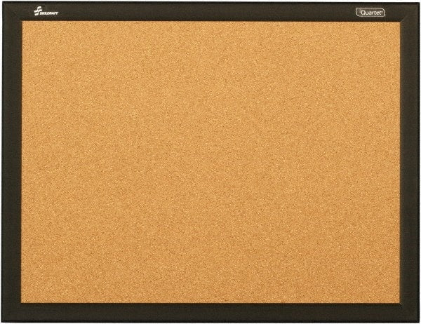 Ability One - Cork Bulletin Boards; Style: Open Cork Bulletin Board ; Color: Natural Tan ; Material: Aluminum Frame ; Width (Inch): 36 ; Height (Inch): 24 - Exact Tool & Supply