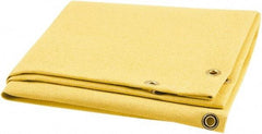 Steiner - 4' High x 3' Wide x 0.05" Thick Acrylic Coated Fiberglass Welding Blanket - Gold, Grommet - Exact Tool & Supply