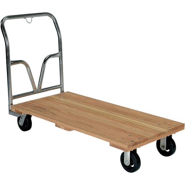 Vestil - 3,600 Lb Capacity Hardwood Platform Truck - Exact Tool & Supply